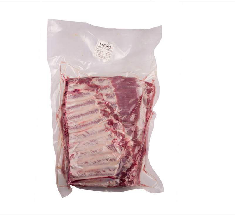 Costilla perfilada con piel x und - 8 libras