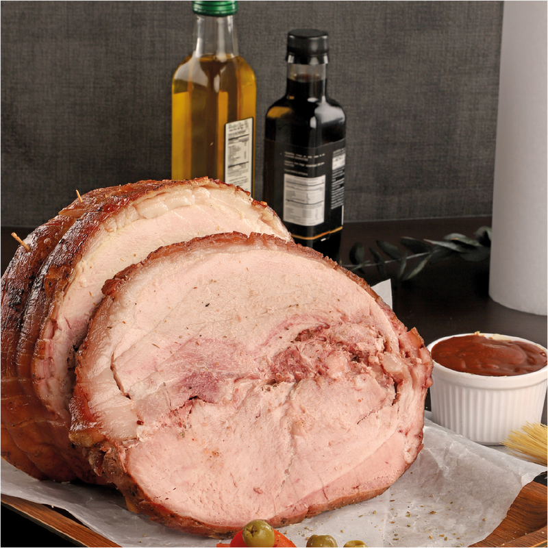 Rollo de pernil con piel precocido x und - 6000 grs