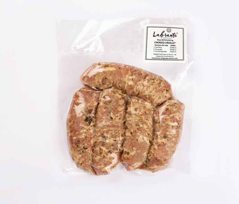Chorizo Criollo x 5 und - 1 libra