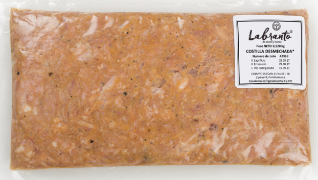 Costilla desmechada x500gr